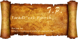 Tankóczi Patrik névjegykártya